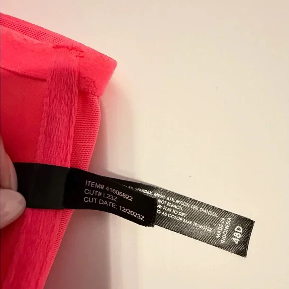 Torrid 48D Coral Pink Lace Front-Close Underwire Bra Plus Torrid - Picture 5 of 6